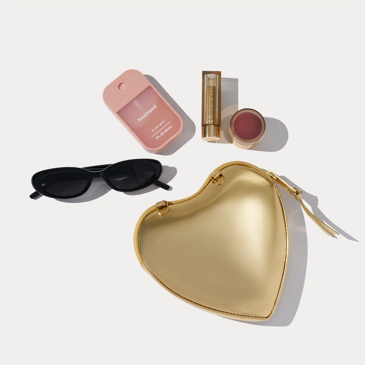 The Kaia Duet Heart Set - Gold Patent/Gold