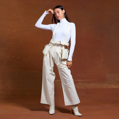 Simone Vest- Ivory/Gold