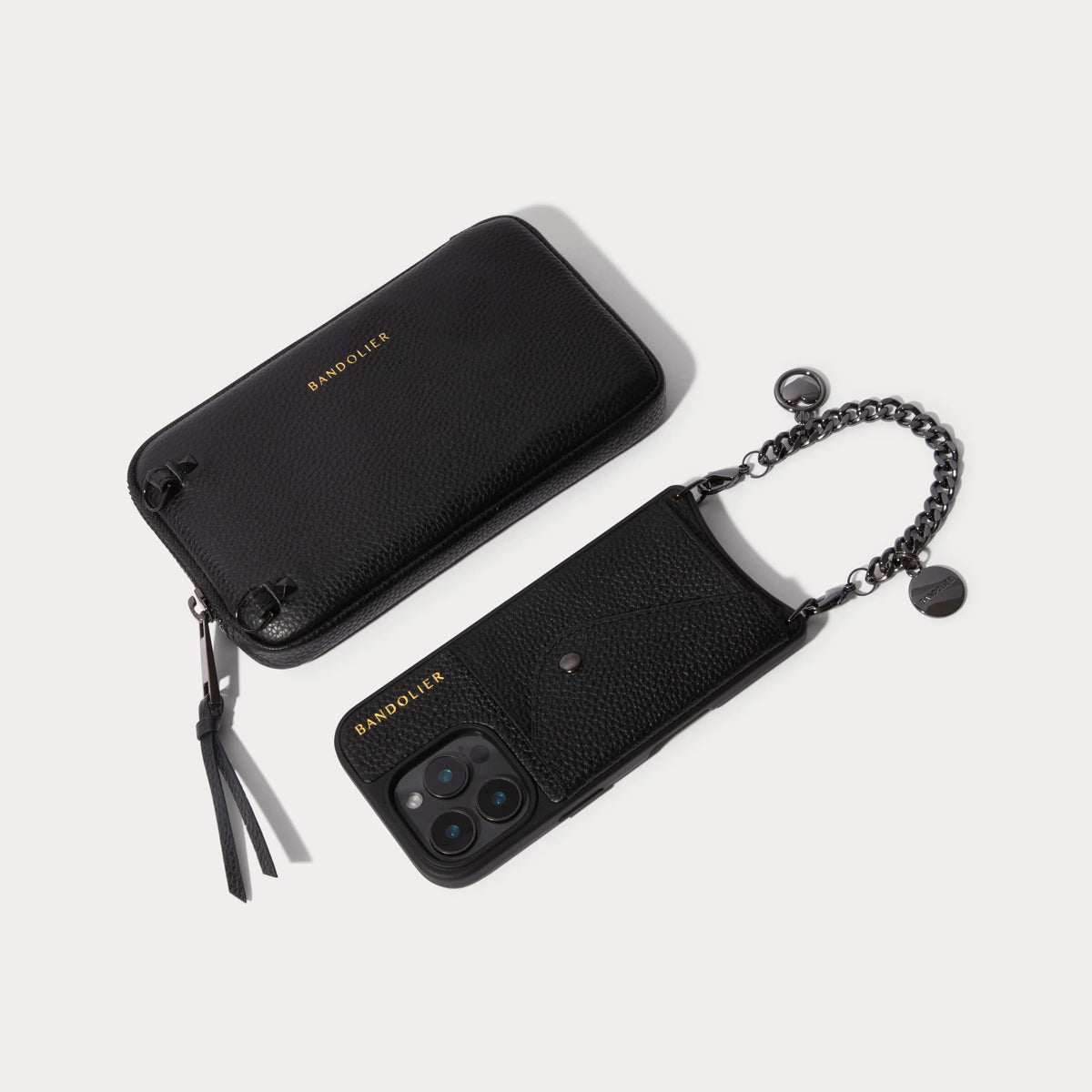 Maya Pouch Set - Black/Pewter