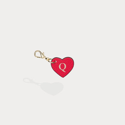Heart Initial Charm