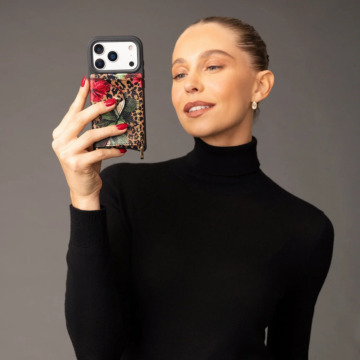 Valentina Duet - Ceci Dark Floral Cheetah/Gold
