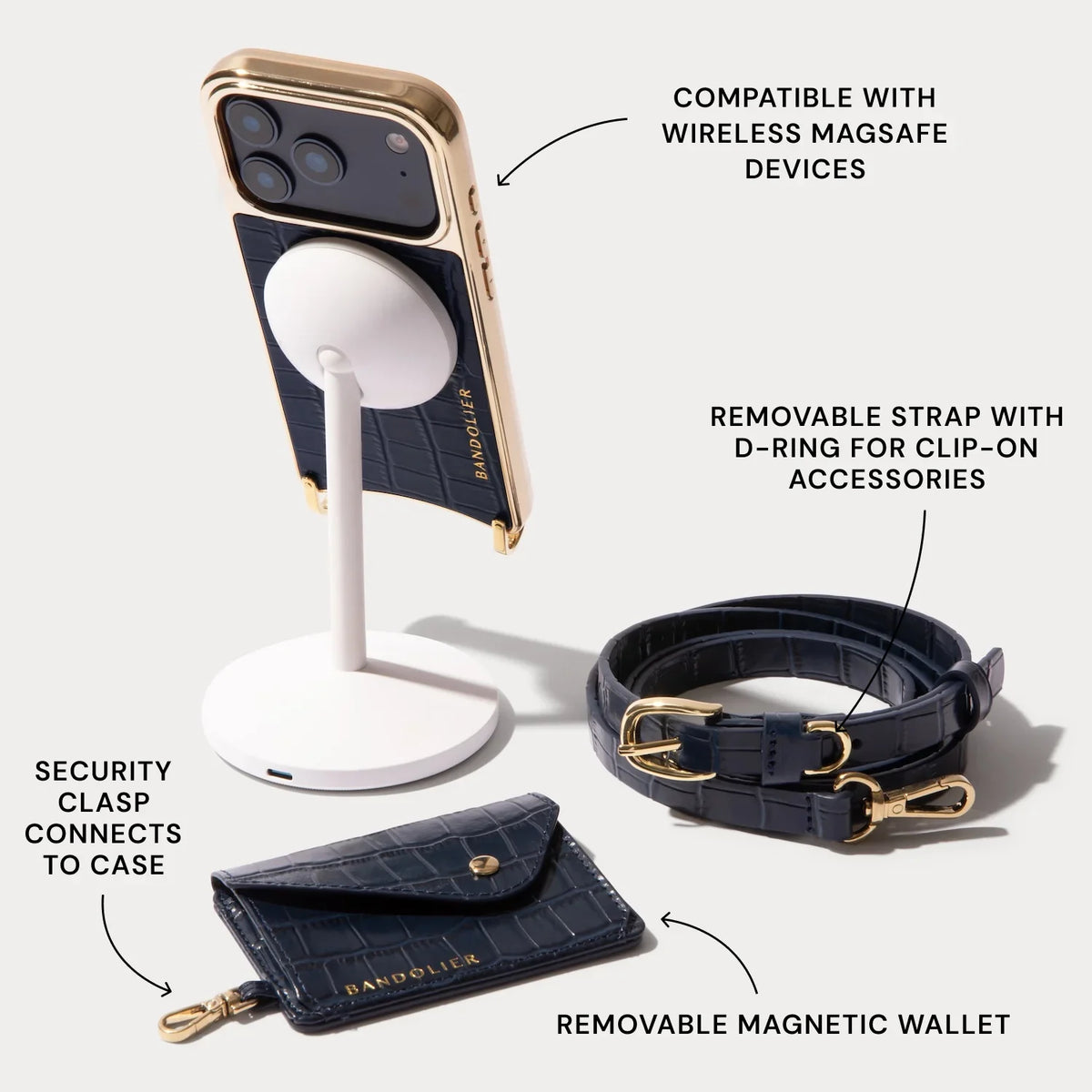Remi Magnet Wallet Crossbody Phone Case